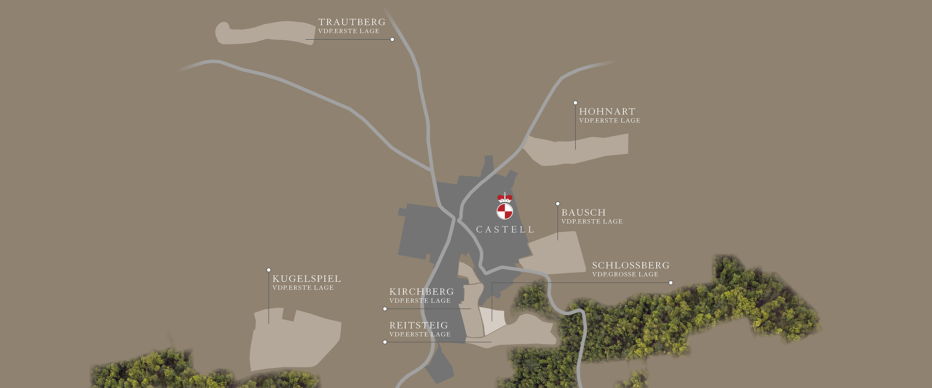Castell 官方葡萄园地图